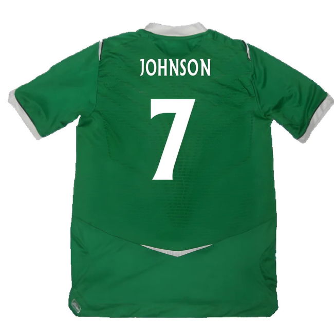 Northern Ireland 2008-09 Home Shirt ((Excellent) M) (Johnson 7)
