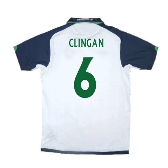 Northern Ireland 2009-10 Away Shirt ((Very Good) XL) (Clingan 6)
