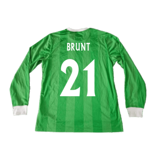 Northern Ireland 2010-12 Long Sleeve Home Shirt ((Good) XL) (Brunt 21)