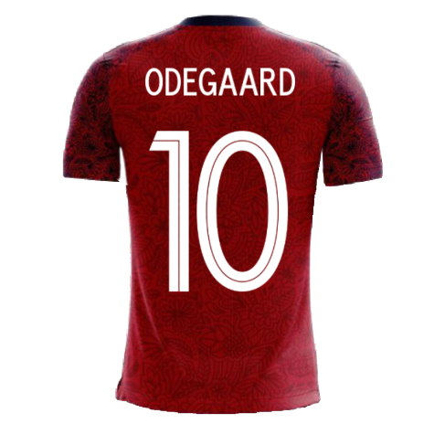 Norway 2023-2024 Home Concept Football Kit (Airo) (ODEGAARD 10)