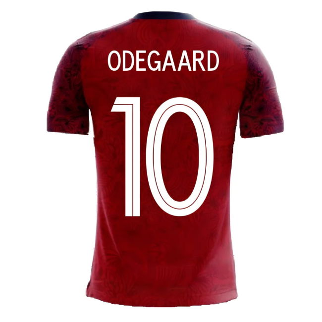 Norway 2025-2026 Home Concept Football Kit (Airo) (ODEGAARD 10)