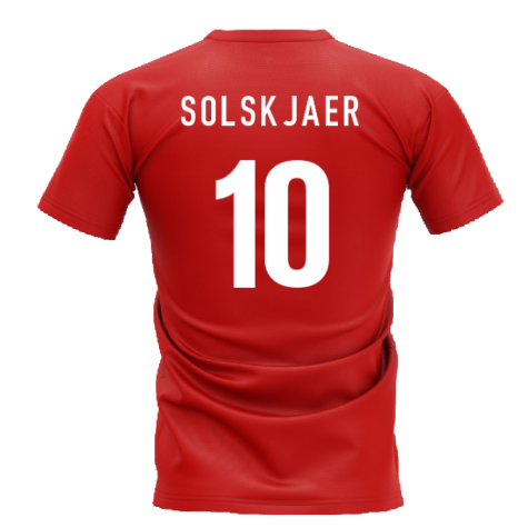 Norway Team T-Shirt - Red (SOLSKJAER 10)