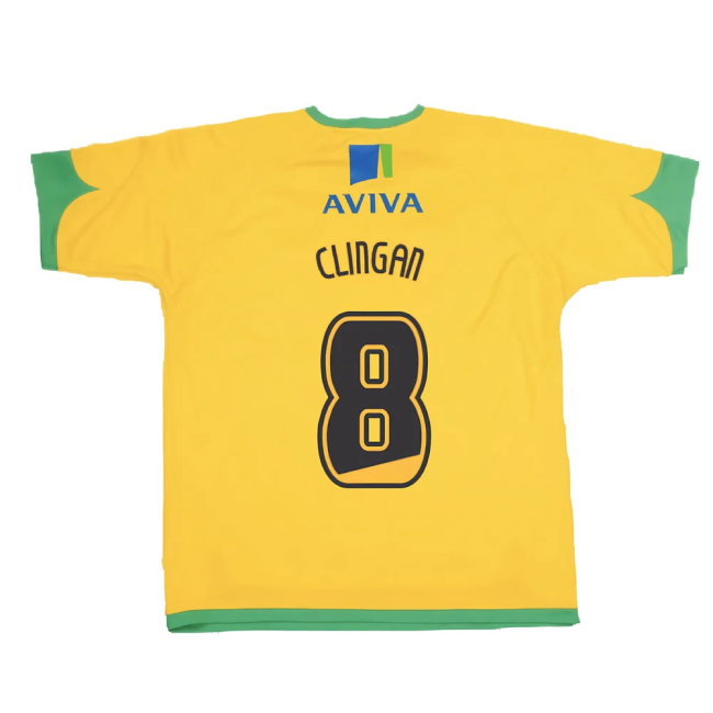 Norwich 2008-2010 Home Shirt (Good) (Clingan 8)