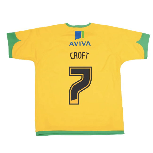 Norwich 2008-2010 Home Shirt (Good) (Croft 7)