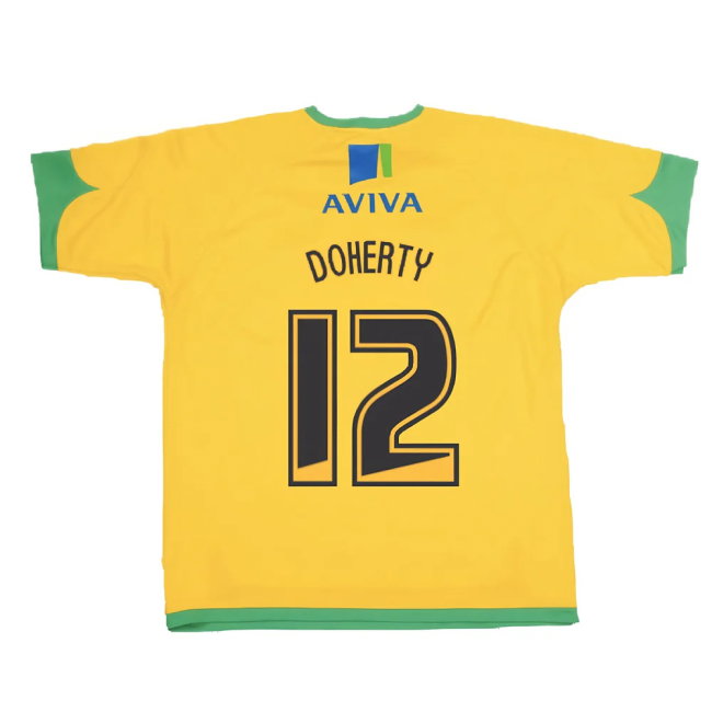 Norwich 2008-2010 Home Shirt (Good) (Doherty 12)