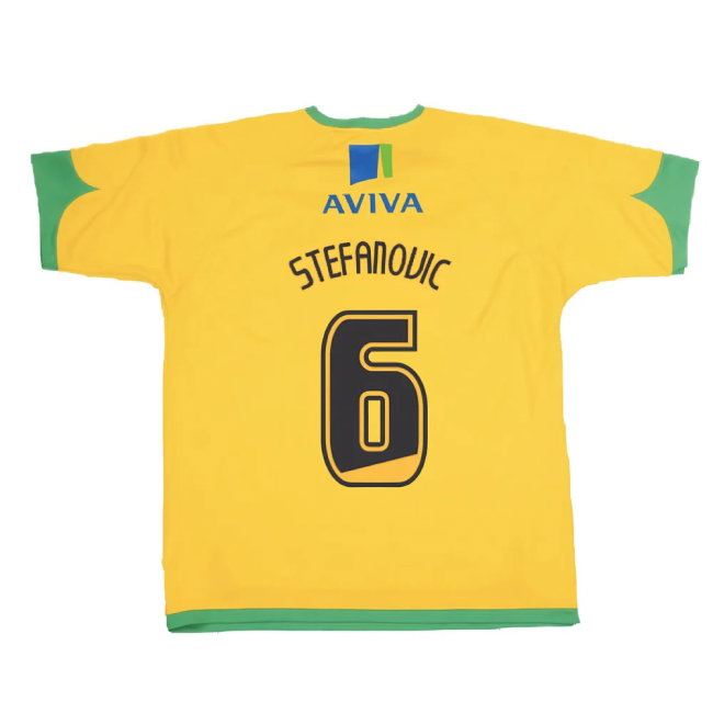 Norwich 2008-2010 Home Shirt (Good) (Stefanovic 6)