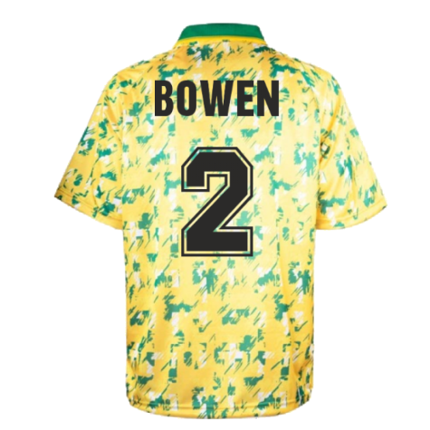 Norwich City 1993 Home Retro Shirt (BOWEN 2)