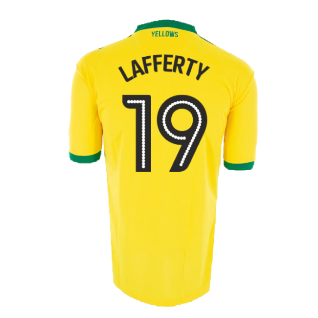 Norwich City 2016-17 Home Shirt ((Good) XXL) (Lafferty 19)
