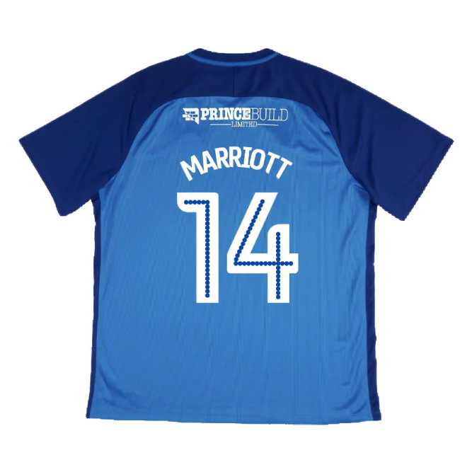 Peterborough United 2017-18 Home Shirt (M) (Excellent) (Marriott 14)