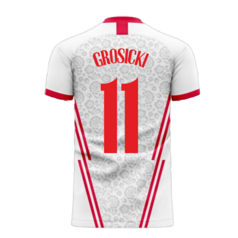 Poland 2025-2026 Home Concept Football Kit (Libero) (GROSICKI 11)