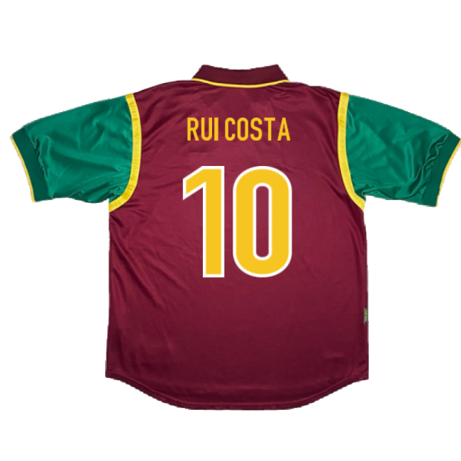 Portugal 1998-1999 Home Shirt (Excellent) (RUI COSTA 10)