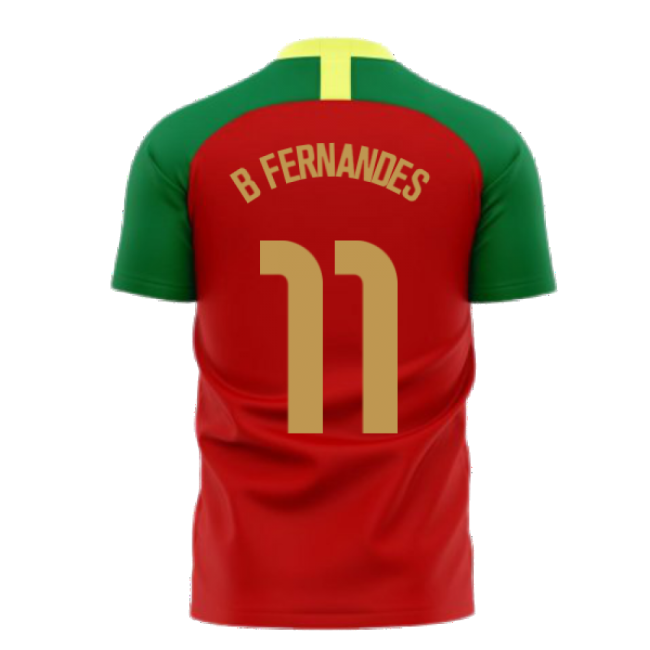 Portugal 2025-2026 Home Concept Football Kit (Airo) (B Fernandes 11)