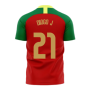Portugal 2023-2024 Home Concept Football Kit (Airo) (DIOGO J 21)