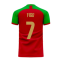 Portugal 2020-2021 Home Concept Football Kit (Fans Culture) (FIGO 7)