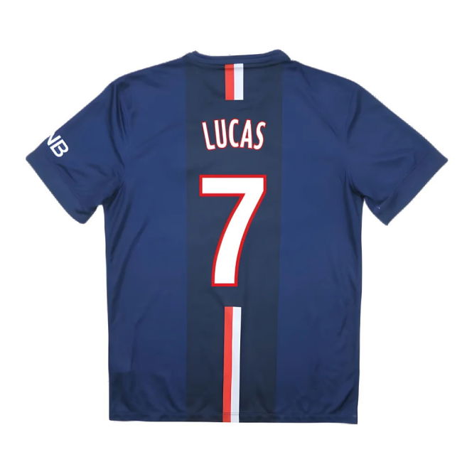 PSG 2014-15 Home Shirt ((Very Good) S) (Lucas 7)
