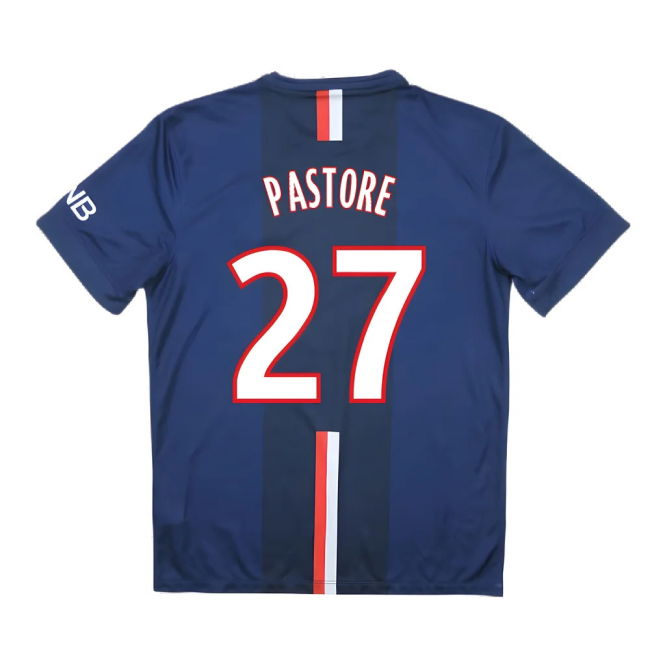 PSG 2014-15 Home Shirt ((Very Good) S) (Pastore 27)