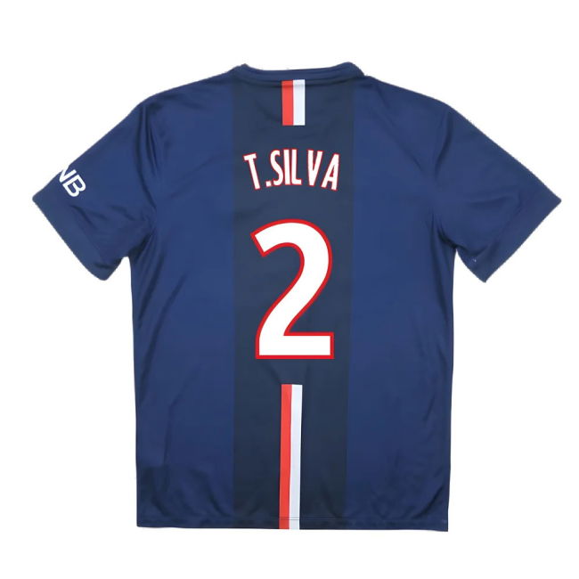 PSG 2014-15 Home Shirt ((Very Good) S) (T.Silva 2)