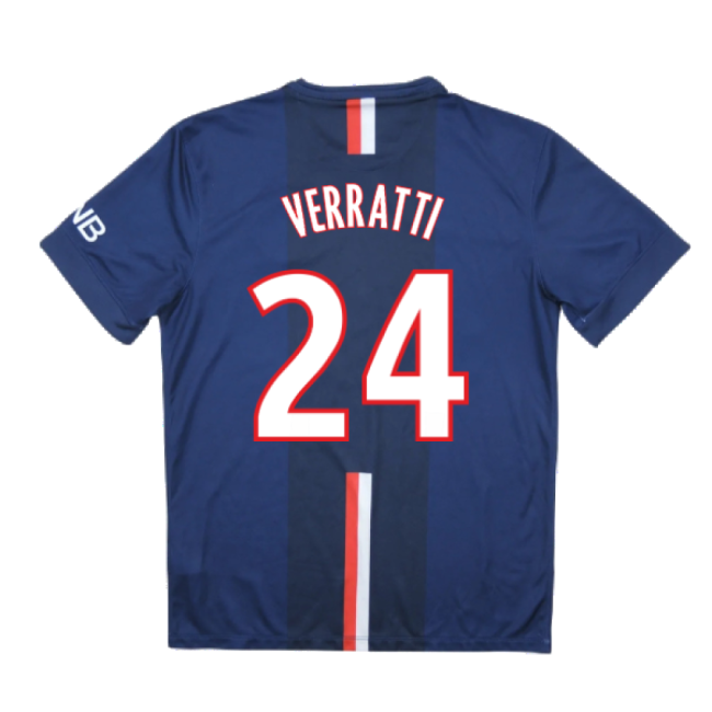 PSG 2014-15 Home Shirt ((Very Good) S) (Verratti 24)