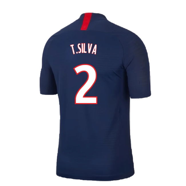 PSG 2019-20 Home Nike Vaporknit Shirt ((Mint) S) (T.SILVA 2)