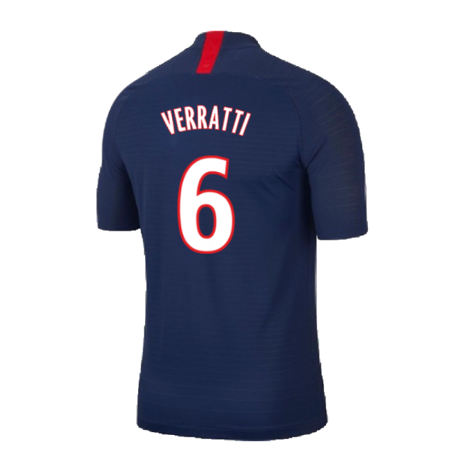 PSG 2019-20 Home Nike Vaporknit Shirt ((Mint) S) (VERRATTI 6)