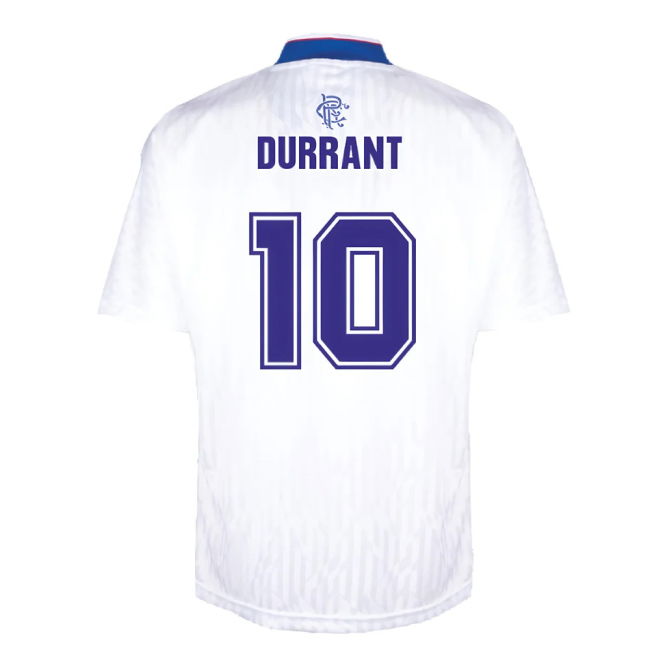 Rangers 1990 Away Retro Football Shirt (Durrant 10)