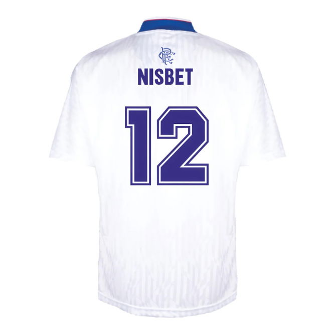 Rangers 1990 Away Retro Football Shirt (Nisbet 12)