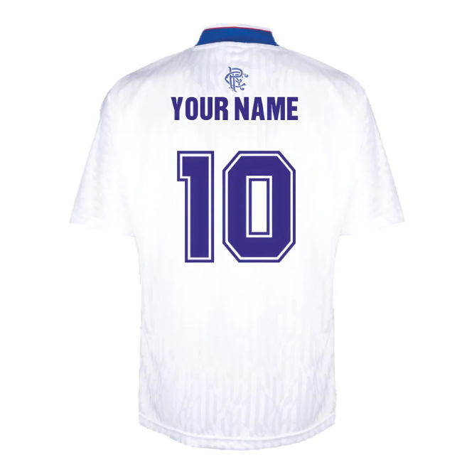 Rangers 1990 Away Retro Football Shirt (Your Name)