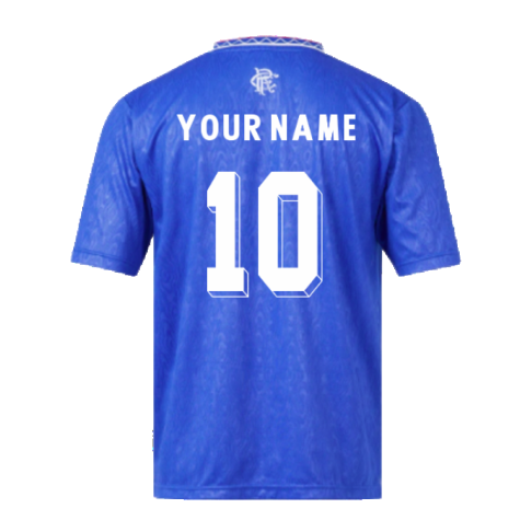 Rangers 1990 Home Retro Football Shirt (Your Name)