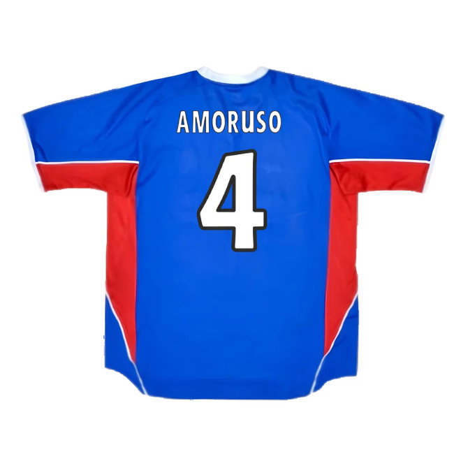 Rangers 2001-02 Home Shirt (S) (Excellent) (Amoruso 4)