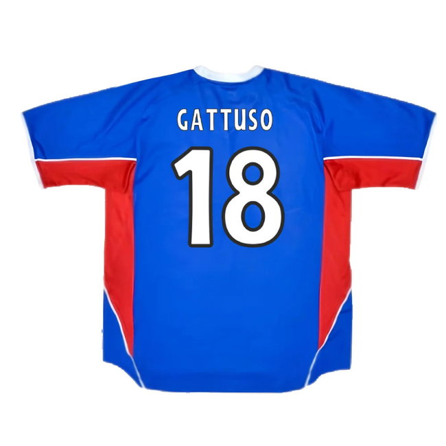 Rangers 2001-02 Home Shirt (L) (Excellent) (GATTUSO 18)