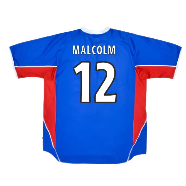 Rangers 2001-02 Home Shirt (L) (Excellent) (Malcolm 12)