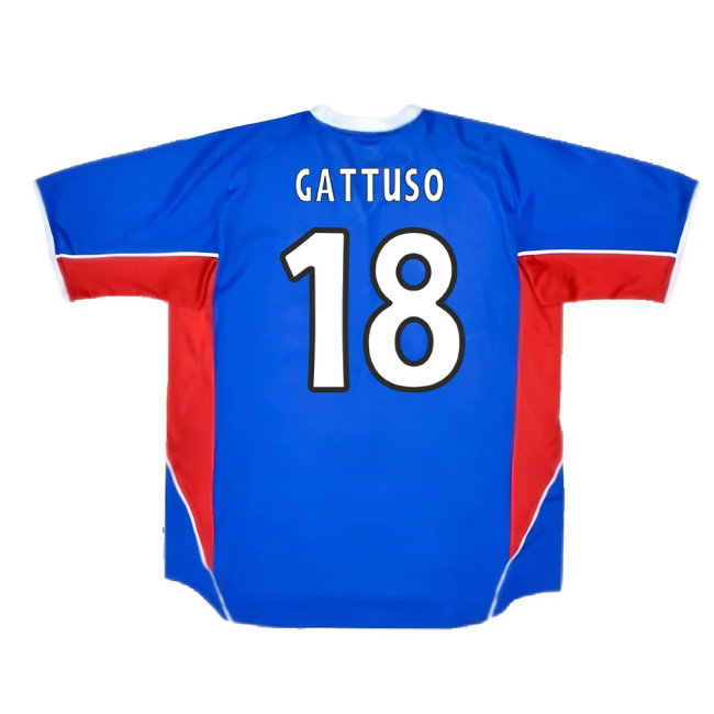 Rangers 2001-2002 Home Shirt (Excellent) (GATTUSO 18)