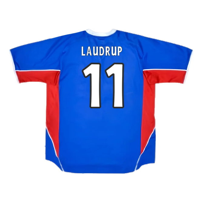 Rangers 2001-2002 Home Shirt (Excellent) (LAUDRUP 11)