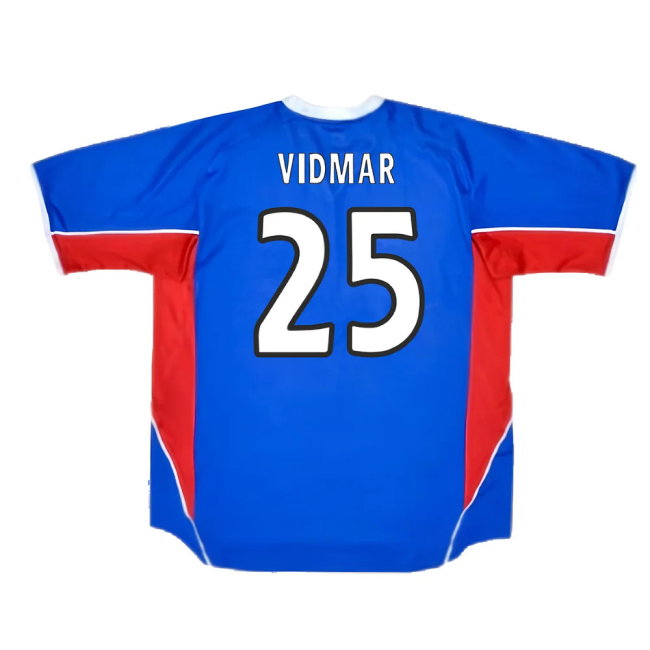 Rangers 2001-2002 Home Shirt (Excellent) (Vidmar 25)