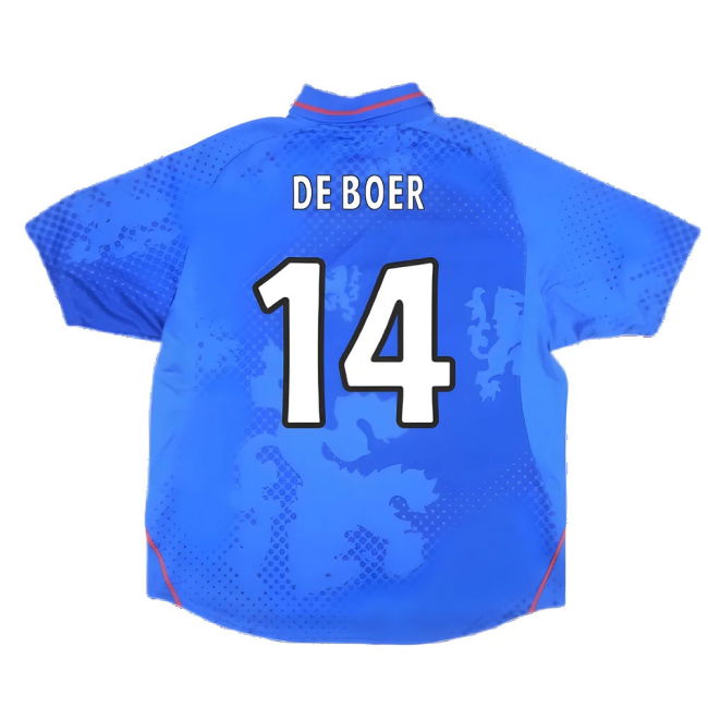 Rangers 2002-03 Home Shirt ((Very Good) XL) (De Boer 14)
