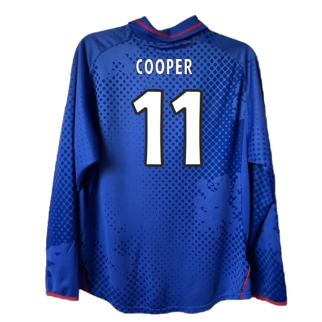 Rangers 2002-2003 Long Sleeved Home Shirt (XL) (Excellent) (Cooper 11)