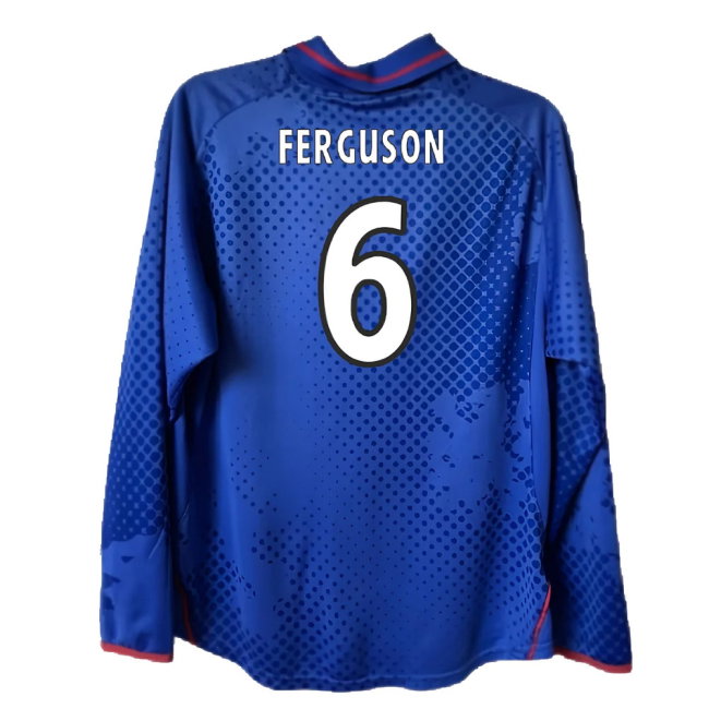 Rangers 2002-2003 Long Sleeved Home Shirt (XL) (Excellent) (Ferguson 6)