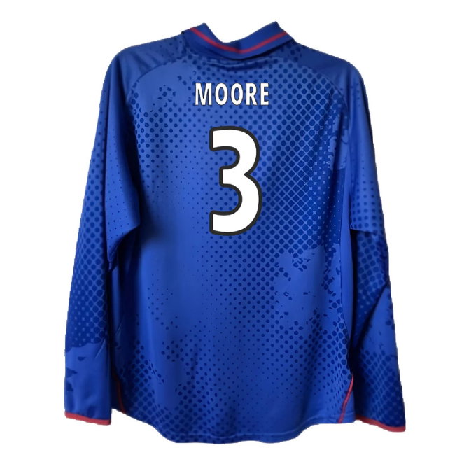 Rangers 2002-2003 Long Sleeved Home Shirt (XL) (Excellent) (Moore 3)