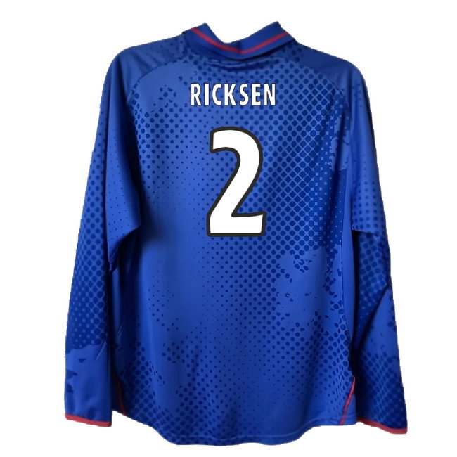 Rangers 2002-2003 Long Sleeved Home Shirt (XL) (Excellent) (Ricksen 2)