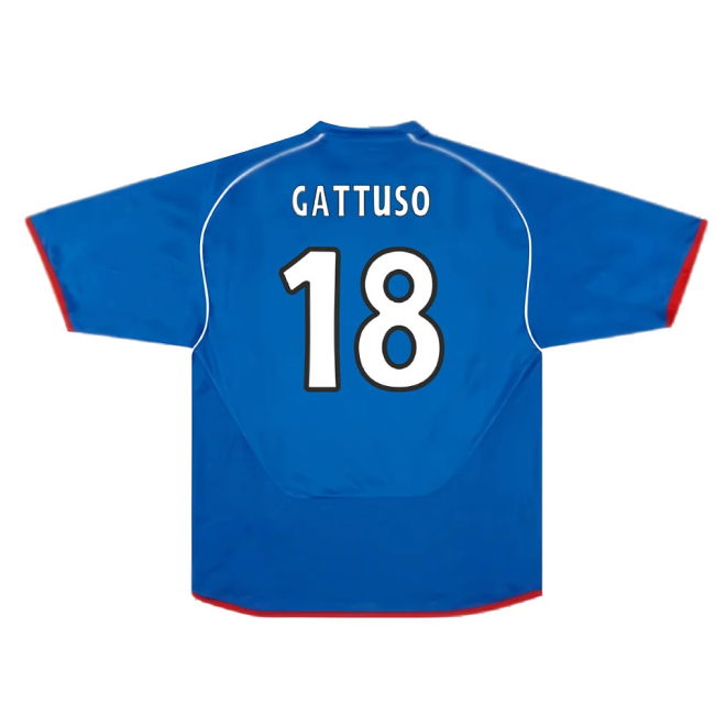 Rangers 2005-06 Home Shirt (Very Good) (GATTUSO 18)