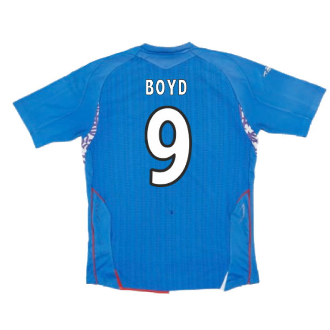 Rangers 2007-08 Home Shirt (Excellent) (Boyd 9)