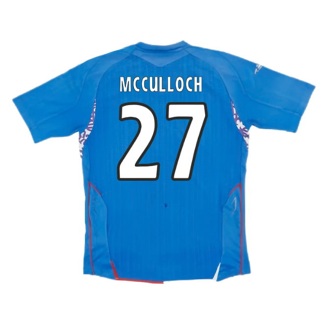 Rangers 2007-08 Home Shirt (Excellent) (McCulloch 27)