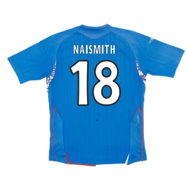 Rangers 2007-08 Home Shirt (Excellent) (Naismith 18)