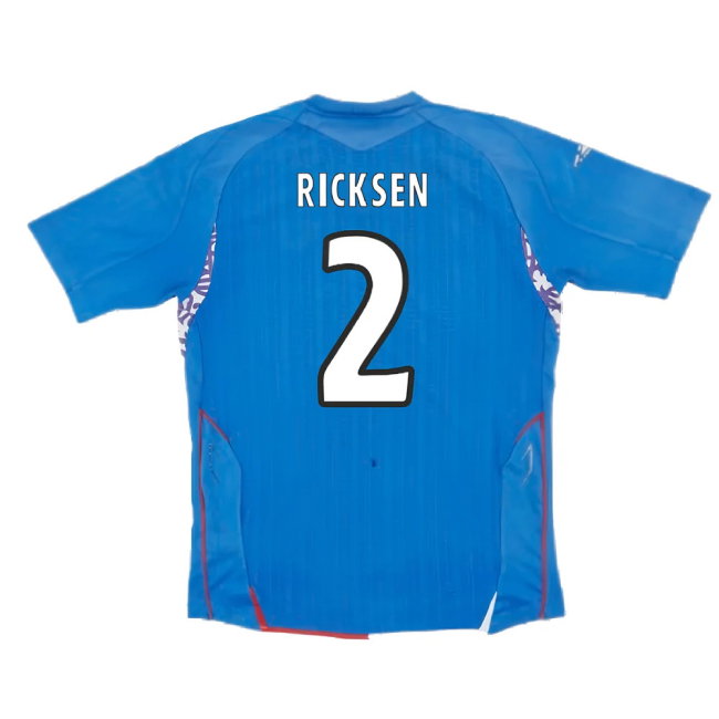 Rangers 2007-08 Home Shirt (Excellent) (RICKSEN 2)