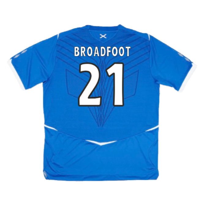 Rangers 2008-09 Home Shirt (Very Good) (Broadfoot 21)