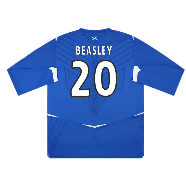 Rangers 2008-09 Home L/S Shirt (M) (Excellent) (Beasley 20)