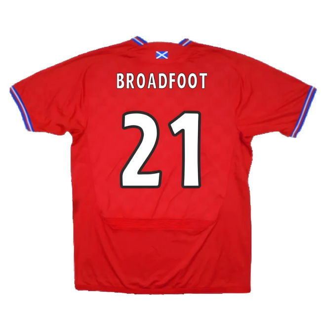 Rangers 2009-10 Away Shirt ((Very Good) M) (Broadfoot 21)