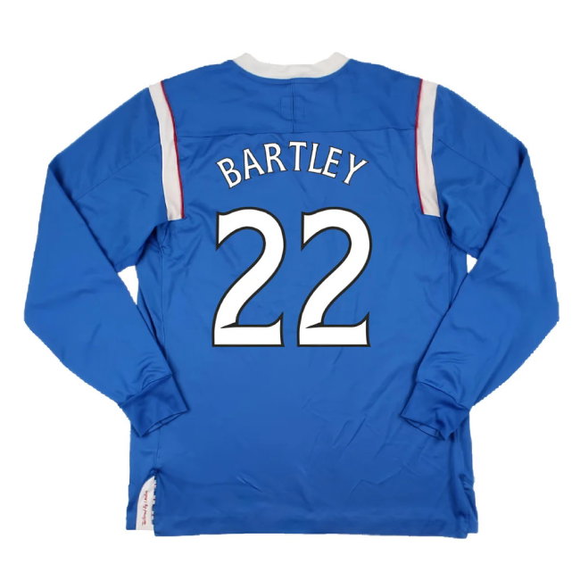 Rangers 2011-12 Home Long Sleeve Shirt (Sponsorless) (S) (Good) (Bartley 22)