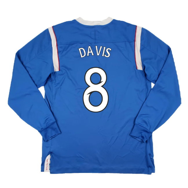Rangers 2011-12 Home Long Sleeve Shirt (Sponsorless) (S) (Good) (Davis 8)
