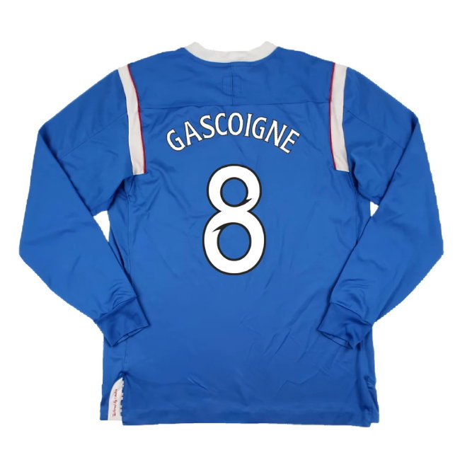 Rangers 2011-12 Home Long Sleeve Shirt (Sponsorless) (S) (Good) (Gascoigne 8)